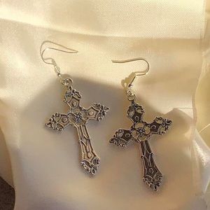 Gothic Cross Earrings
